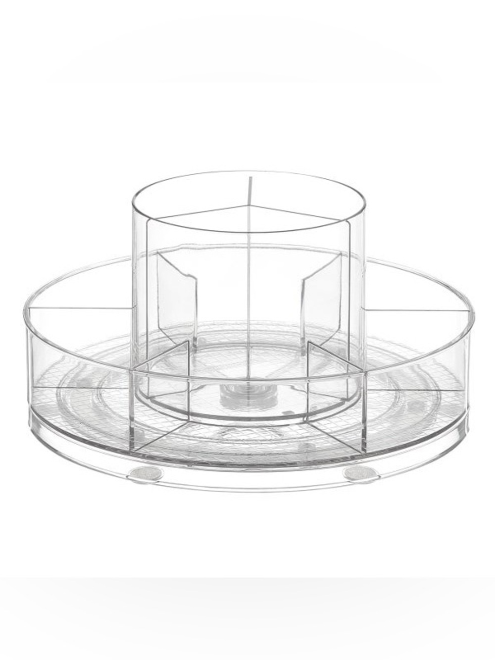 Versatile Clear Acrylic Organizer Rotating Desktop, Makeup - Diameter 8”